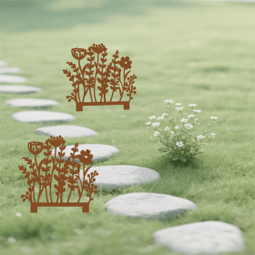CIFbuy Vintage Garden Stakes Outdoor Patio Decor iron Landscape Markers (TikTok, temu pick-up service)