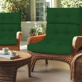 High Back Chair Cushions Set of 2, Waterproof Outdoor Rocking Chair Cushion with Ties, Rocking Chair Cushion for Outdoor Patio, Garden Porch