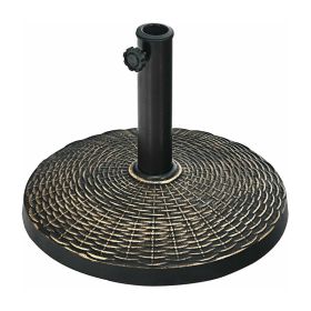 Outdoor Garden Pool Heavy Duty Round Umbrella Base (Color: Bronze A, Type: Umbrella Stands & Bases)